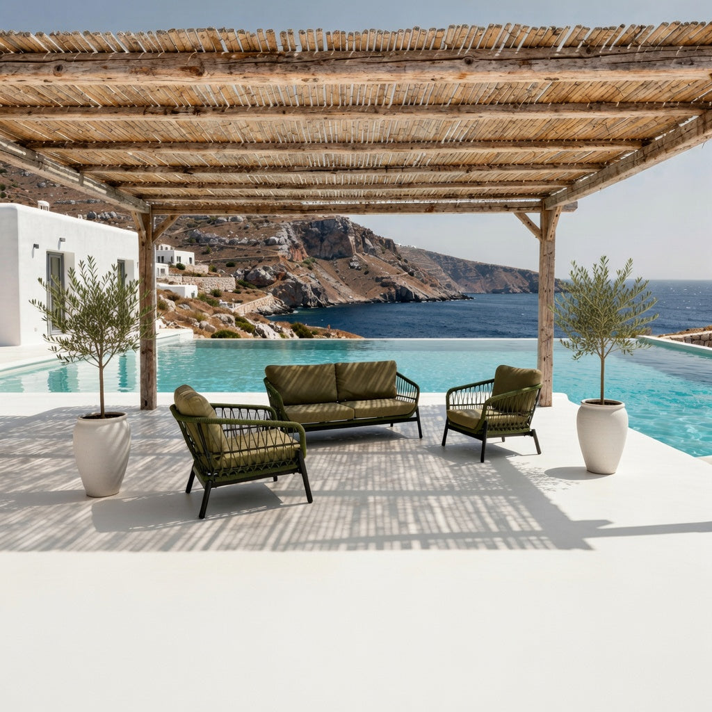 Lounge-Set Zavi Olive