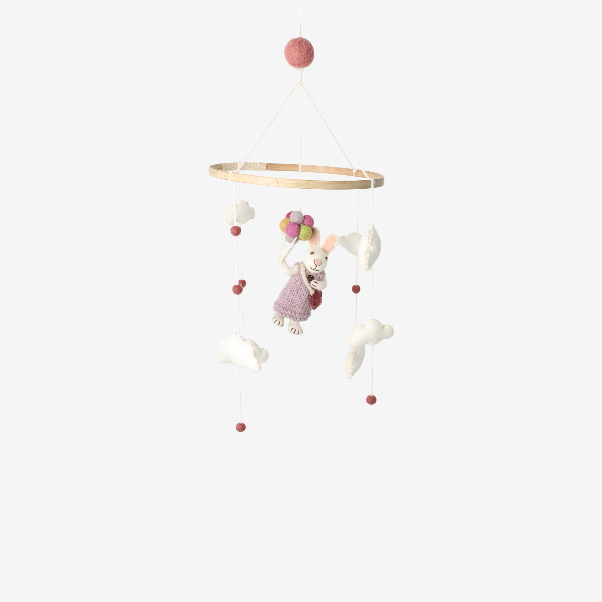Mobile – Mädchen Hase mit Ballons