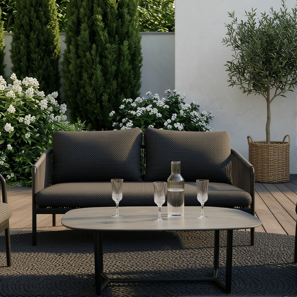 Lounge-Set Osaka schwarz