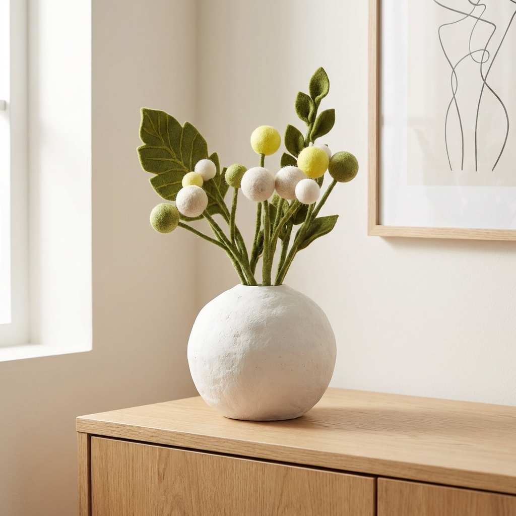 Sangita Bouquet – 14 zarte Filzblüten